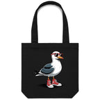 Seagull With Sunglasses And High Tops Canvas Tote Bag