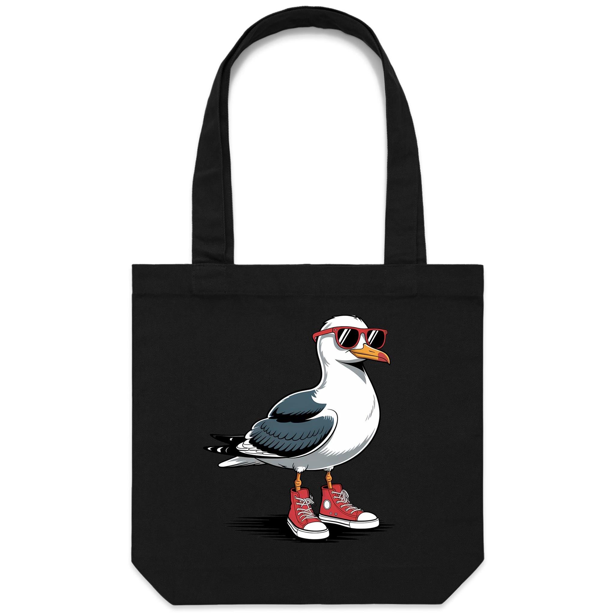 Seagull With Sunglasses And High Tops Canvas Tote Bag