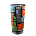 Road Map 20oz Mobile Tumbler with Lid (Black Lock) One Size 20oz Travel Mug Printed Offshore