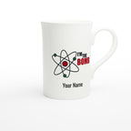 Personalise - I'm The Bomb, Atom - White 10oz Porcelain Slim Mug Personalised Porcelain Mug Personalise Science