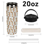Quokkas 20oz Tea Tumbler with Carry Handle