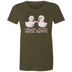 Goose Bumps - Womens T-shirt Army Womens T-shirt animal Printed In Australia