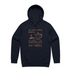 No Inspirational Quotes, Just Coffee - Mens Hoodie Navy Mens Hoodie Coffee Printed In Australia
