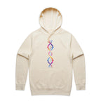DNA - Mens Hoodie Ecru Mens Hoodie Printed In Australia Science