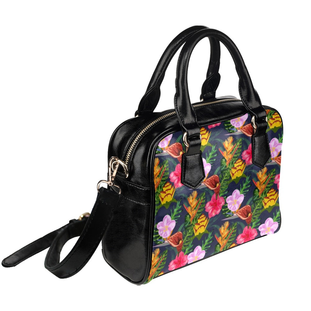 Tropical Floral Shoulder Handbag