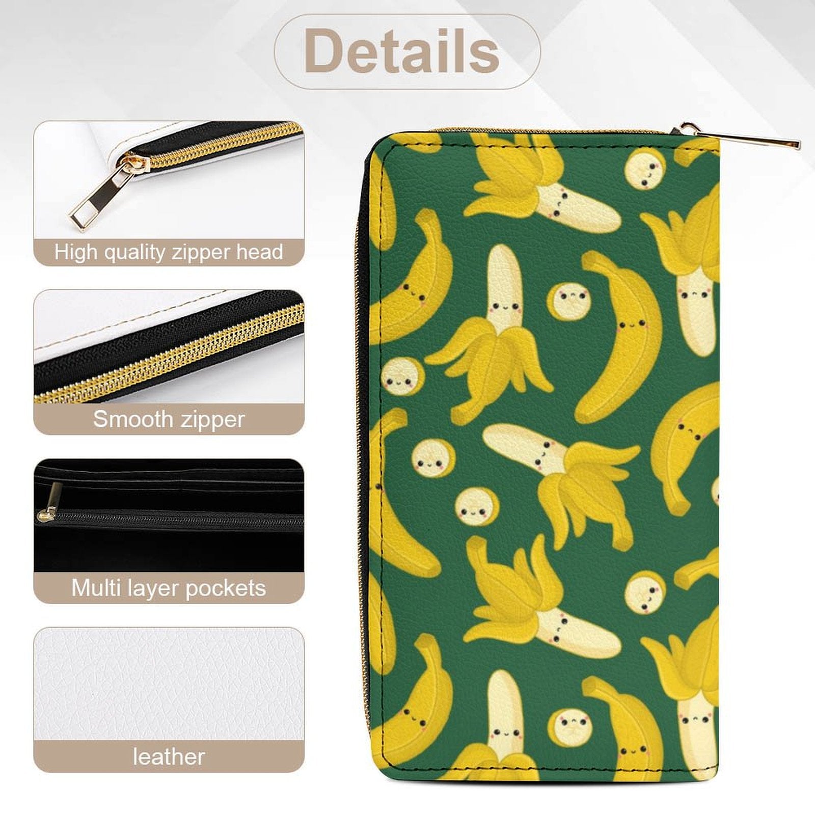 Happy Bananas -  PU Leather Wallet
