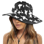 Black And White X's - Wide Brim Bucket Hat Wide Brim Bucket Hat Printed Offshore