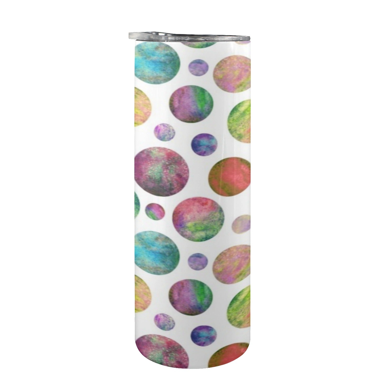 Watercolour Planets 20oz Tall Skinny Tumbler with Lid and Straw