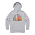 Freedom, Reading Books Women's AS Colour Hoodie Grey Marle Womens Hoodie Printed In Australia Reading