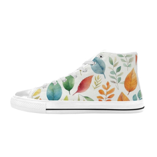 Autumn Leaves - Women's High Top Canvas Shoes
