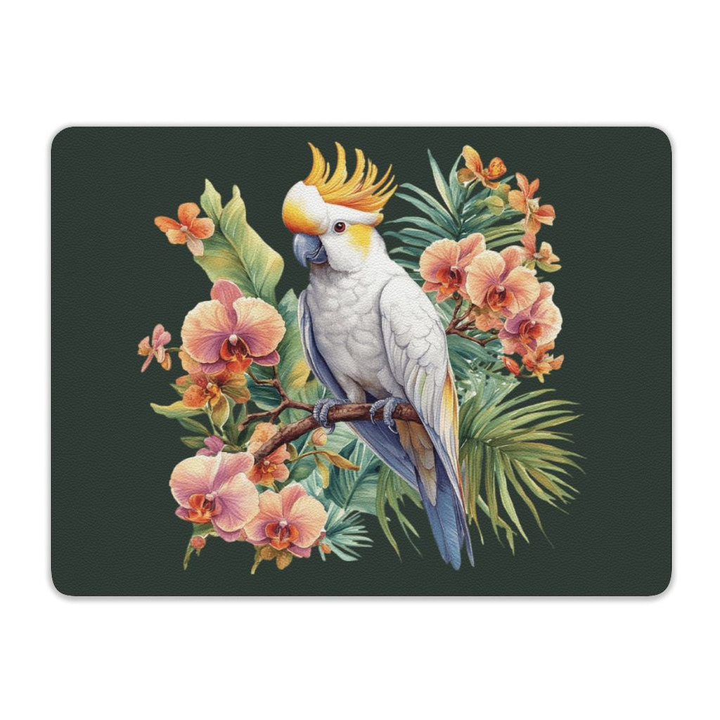 Cockatoo Leather Mouse Pad Leather Mouse Pad animal Printed Offshore