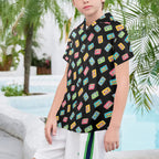Colourful Cassettes Senior Kids Hawaiian Shirt
