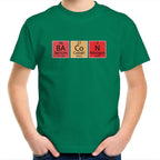Bacon, Periodic Table - Kids Youth T-Shirt Kelly Green Kids Youth T-shirt Food Printed In Australia Science