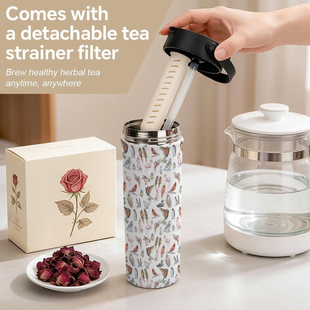 Birds Of A Feather 20oz Tea Tumbler with Carry Handle