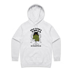 Vinyl Collector, Records - Womens Hoodie White Marle Womens Hoodie Music Printed In Australia Retro