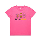 They All Matter Solid Liquid Gas Kids AS Colour T-shirt Charity pink Kids Youth T-shirt Printed In Australia Science
