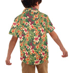 Vintage Hawaiian Floral Junior Kids Hawaiian Shirt