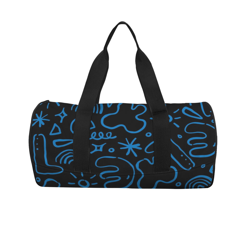 Blue Squiggle Duffle Bag Duffle Bag Printed Offshore