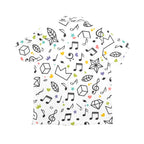 Music Time Senior Kids Hawaiian Shirt Senior Kids Hawaiian Shirt 8-15 Music Printed Offshore