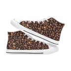 Coffee Beans - Men's High Top Canvas Shoes