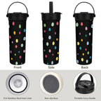 Polka Dots 20oz Tea Tumbler with Carry Handle