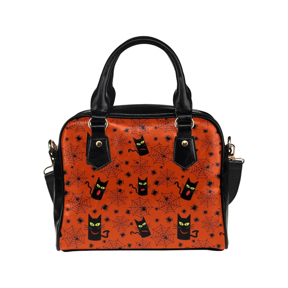 Halloween Black Cats Shoulder Handbag