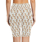 Quokkas Women's Bike Shorts With Side Pockets