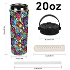 Sticker Music 20oz Tea Tumbler with Carry Handle