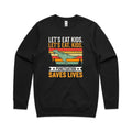 Punctuation Saves Lives, Dinosaur AS Colour Stencil Crew Sweatshirt