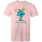 Make Every Day A Happy Earth Day - Mens T-Shirt Pink Mens T-shirt Environment Printed In Australia