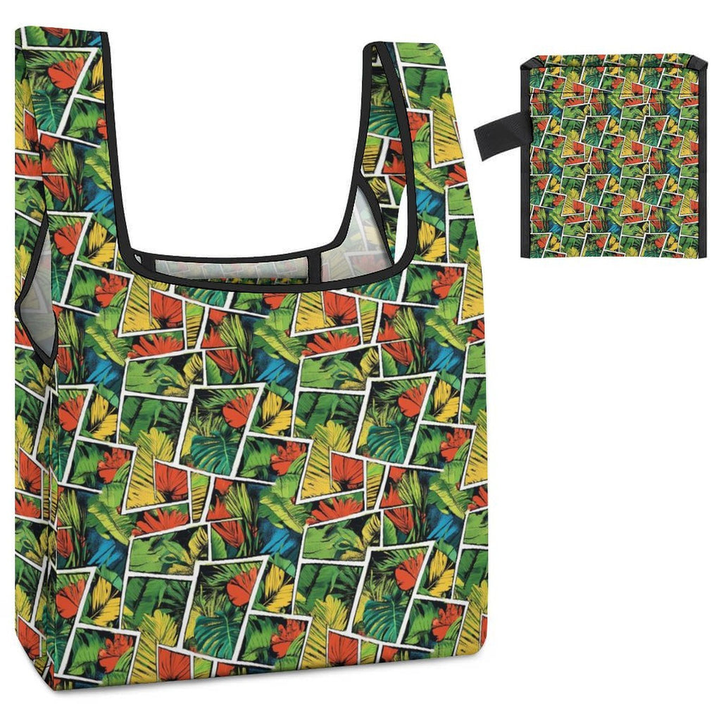 Tropical Comic Book Style Foldable Shopping Bag