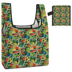 Tropical Comic Book Style Foldable Shopping Bag