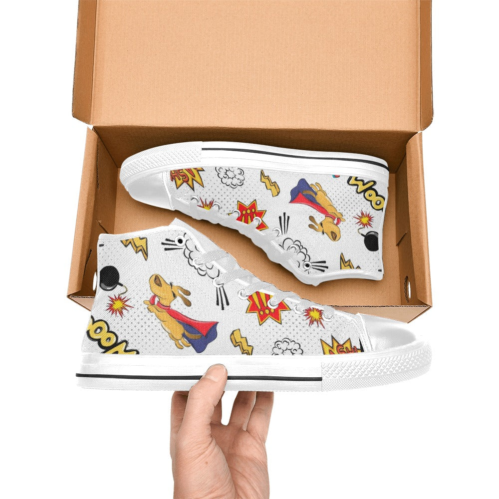 Superdog - Men's High Top Canvas Shoes