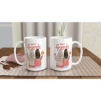 Best Friends - White 15oz Ceramic Mug 15oz Mug Globally Fulfilled