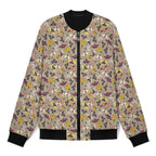 Pretty Moths Men's Casual Zip‑Up Bomber Jacket