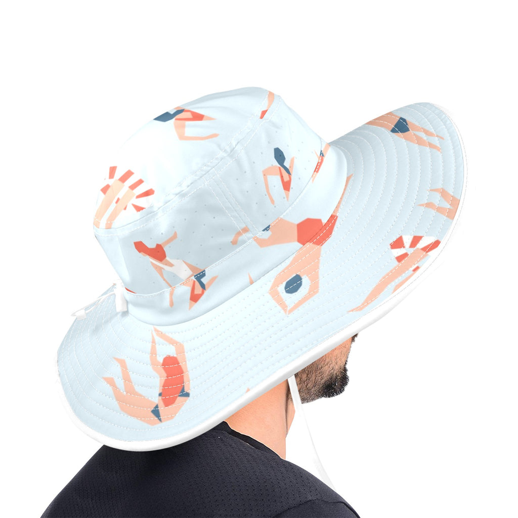 Summer Swim Wide Brim Bucket Hat Wide Brim Bucket Hat Printed Offshore Summer