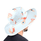 Summer Swim Wide Brim Bucket Hat Wide Brim Bucket Hat Printed Offshore Summer