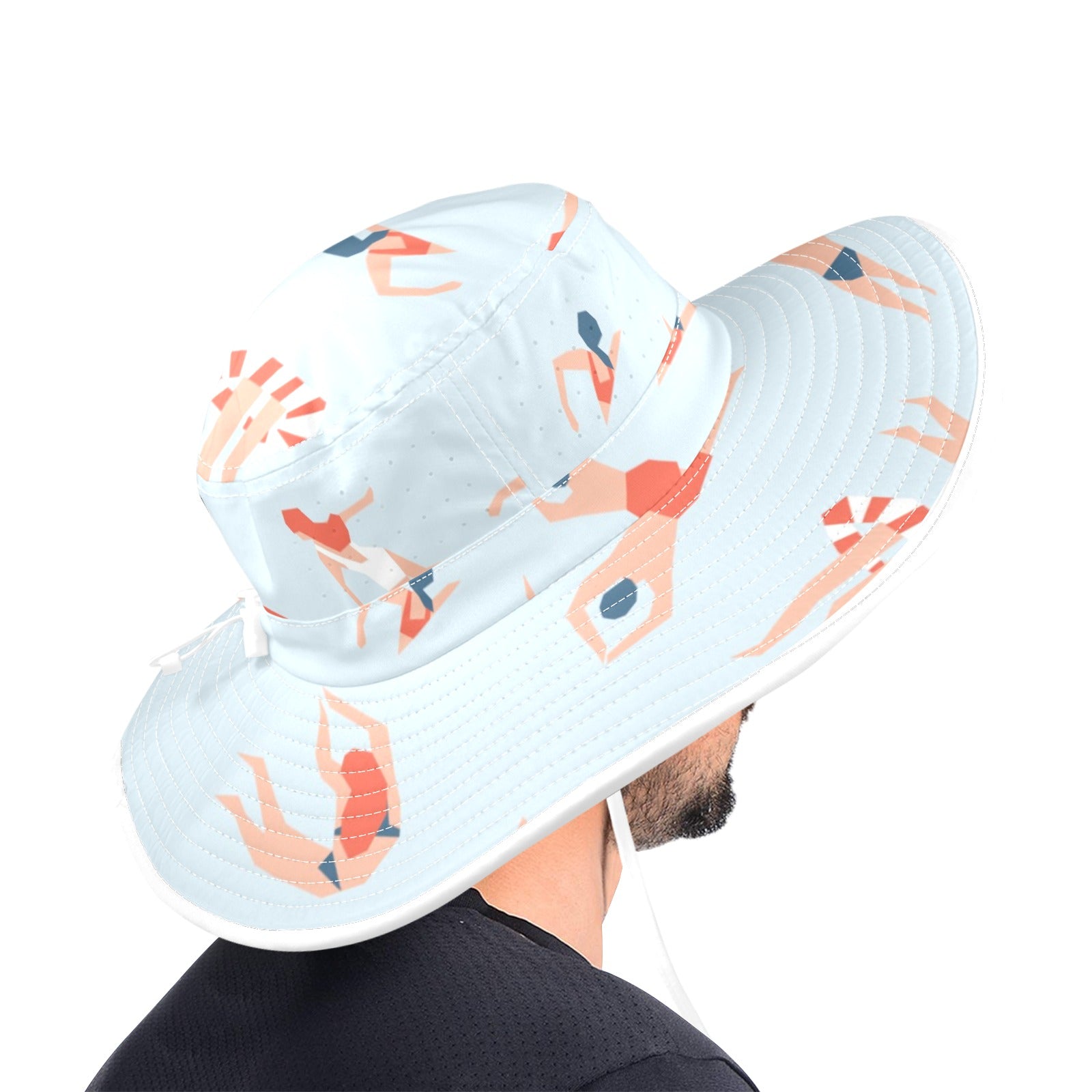 Summer Swim Wide Brim Bucket Hat Wide Brim Bucket Hat Printed Offshore Summer