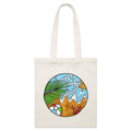 Beach Day - Parcel Canvas Tote Bag Default Title Small Tote Bag Printed In Australia Summer