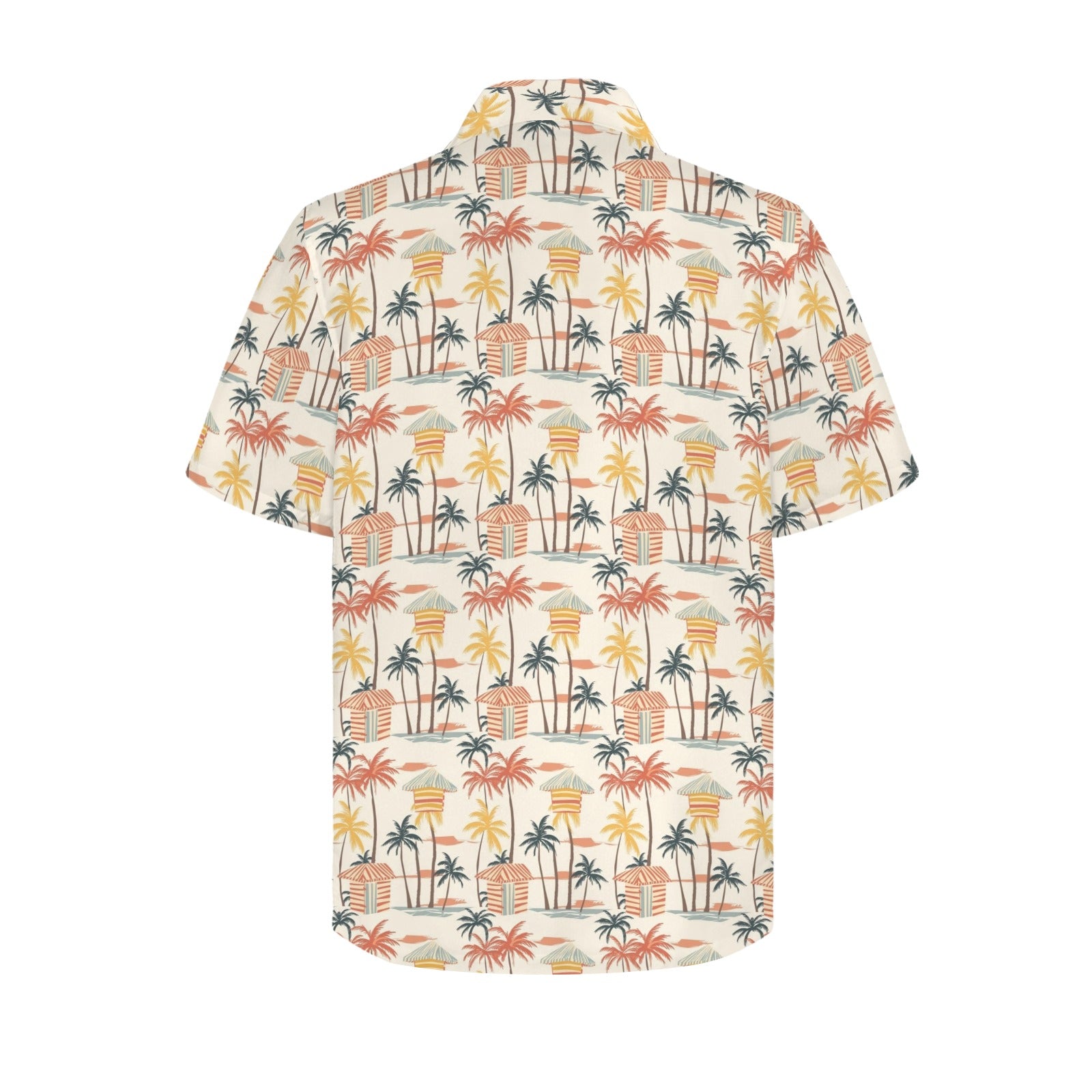 Beach Shack - Men's Short Sleeve Hawaiian Shirt Men's Hawaiian Shirt (New) Printed Offshore Surf