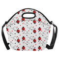 Ladybugs Neoprene Lunch Bag/Large (Model 1669) One Size Neoprene Lunch Bag animal Printed Offshore