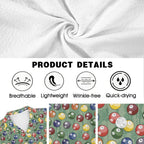 Pool Balls Men's Crinkle Hawaiian Shirt