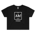 Ah! The Element Of Surprise Periodic Table Women's AS Colour Crop Tee
