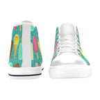 Ice Cream - Kids High Top Canvas Shoes