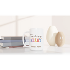 Personalise - Teaching Fills My Heart - White 15oz Ceramic Mug Personalised 15oz Mug
