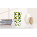 Cute Avocados - White Latte 17oz Ceramic Mug Latte Mug food Globally Fulfilled