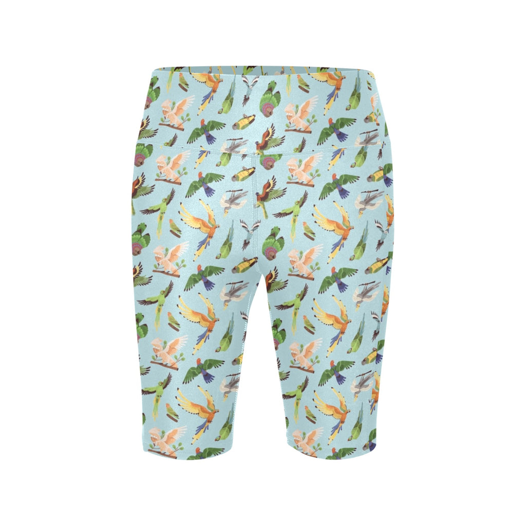 Parrots Women's Bike Shorts With Side Pockets