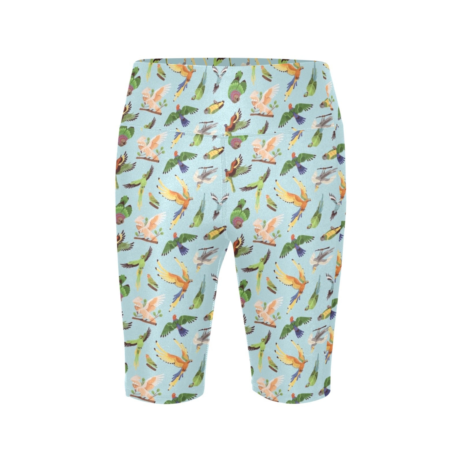 Parrots Women's Bike Shorts With Side Pockets