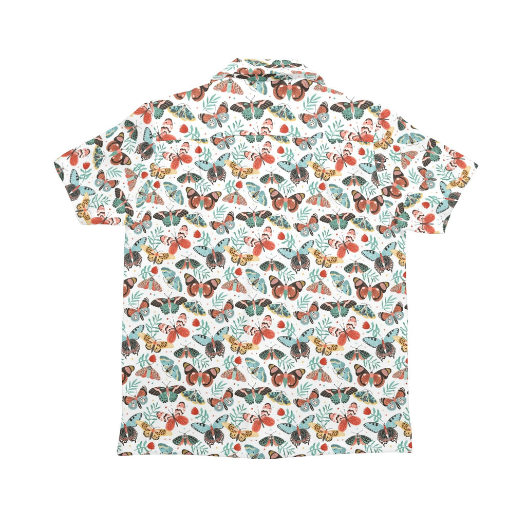 Pretty Moths And Butterflies Senior Kids Hawaiian Shirt