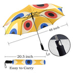 Eyes on Yellow - Semi-Automatic Foldable Umbrella (Model U12) Semi-Automatic Foldable Umbrella (U12)